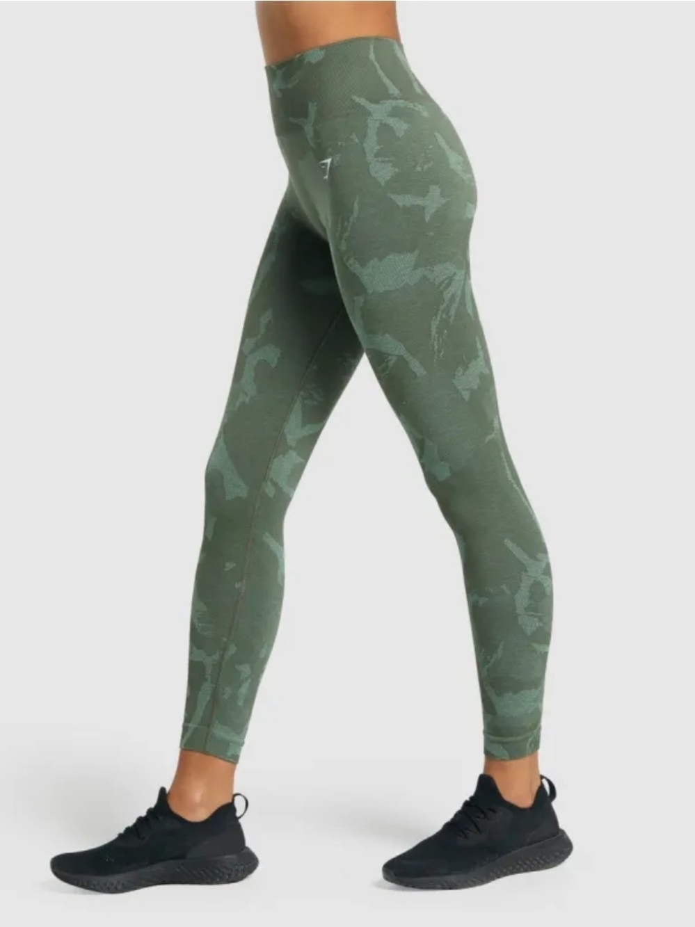 Gymshark Adapt Camo Seamless Leggings - Green